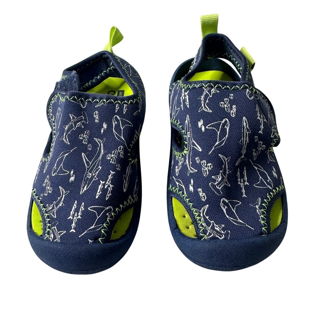 OshKosh B’Gosh Shark Print Swimmie-B Water Sandals Toddler Size 8
